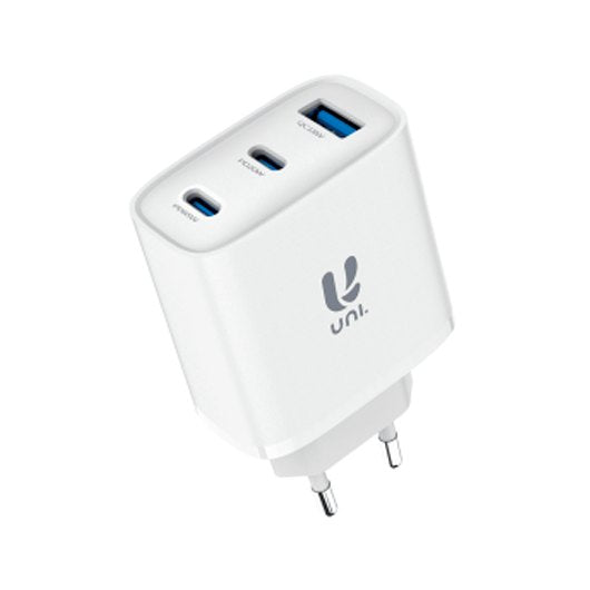 Cargador Uni Triple Tipo C Doble Usb A 65W